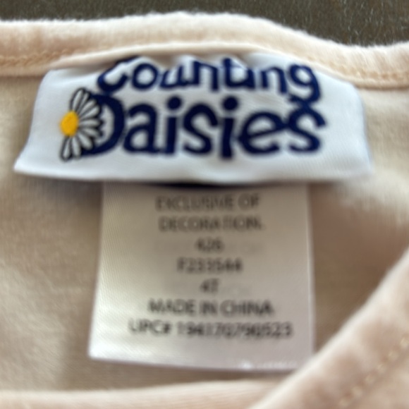 Counting Daisies Born to Dance t-shirt in 4T - Picture 3 of 4